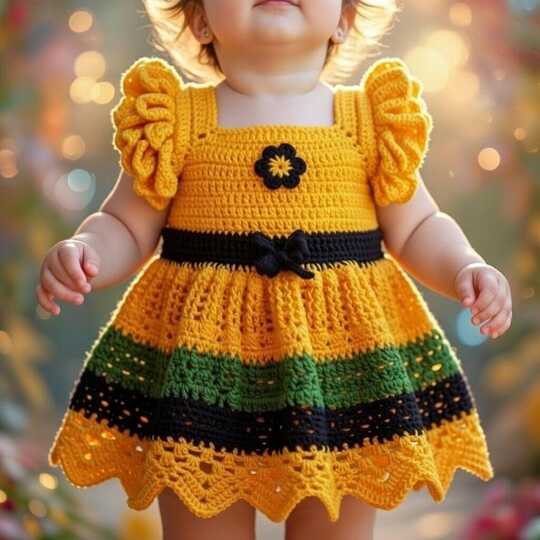 Häkelanleitung Baby Kleid – PDF + Video Tutorial