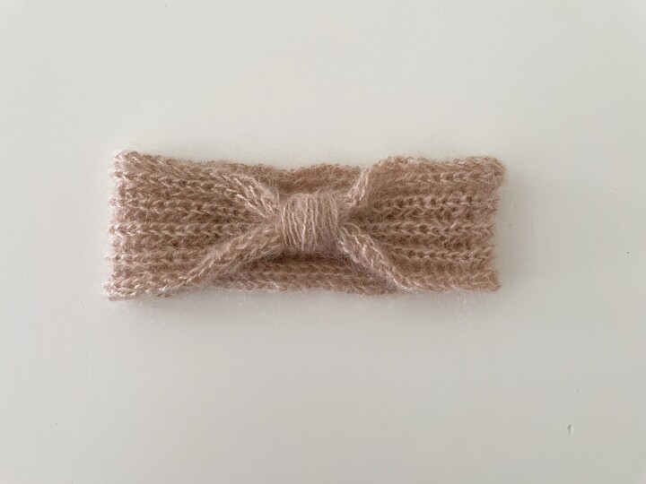 Strickleitung für ein einfaches Set aus Schal und Stirnband im Patentmuster