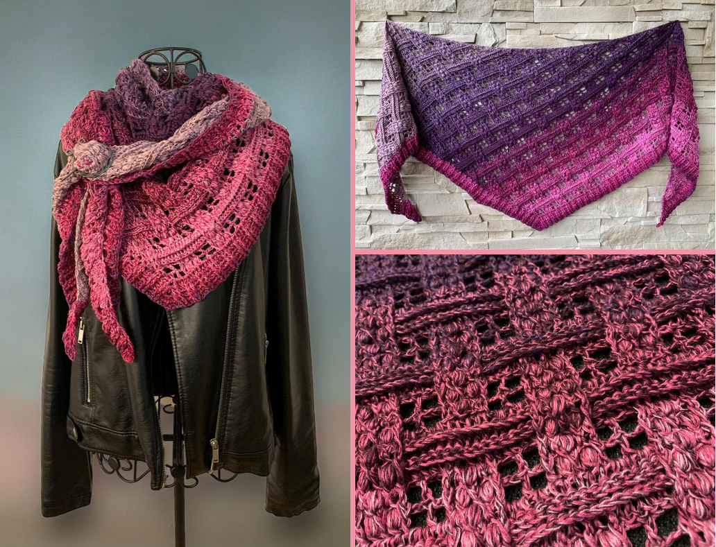 Crochet Pattern Triangular Scarf, Loop, Shawl "Merope"