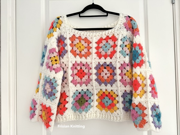 Granny Square Pullover Anleitung