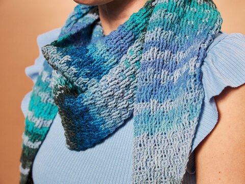 FLACHES TUCH INTARSIEN, gehäkelt