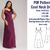 Cowl Neck Maxi Dress Pattern PDF Sewing Patterns Slip Dress Pattern