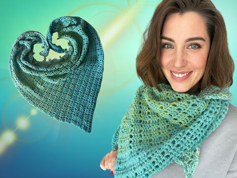 Häkelanleitung Tuch "FROSCHKÖNIG"