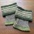 Wadlstrümpfe in Grau & Grün - handgestrickt