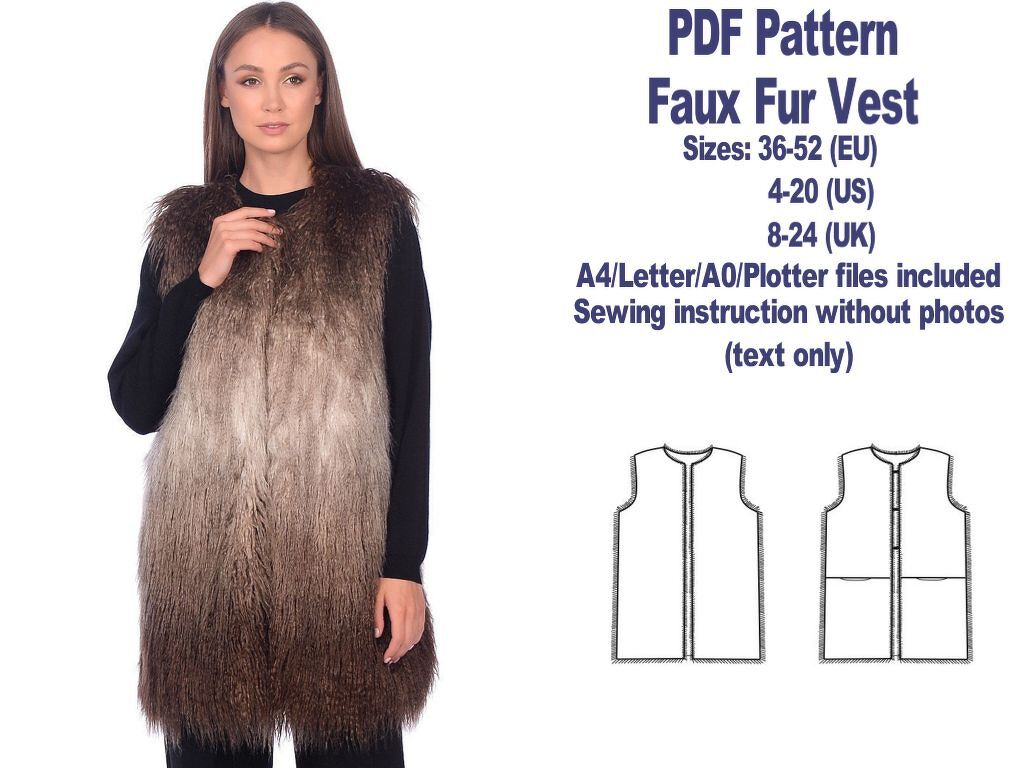 PDF Gilet Pattern Vest Christmas Sewing Patterns PDF Sewing Patterns Vest - Image 4