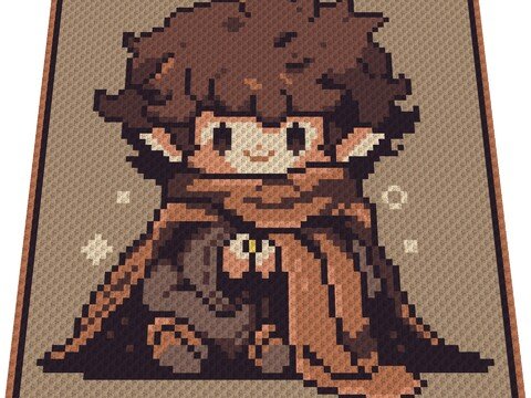 Häkelmuster * HOBBIT * Grafik für C2C Decke