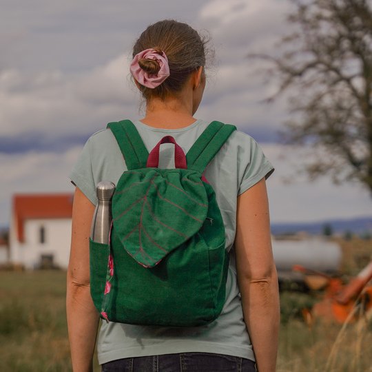 Rucksack "Blatt" in 4 Größen nähen