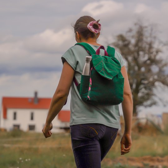 Rucksack "Blatt" in 4 Größen nähen