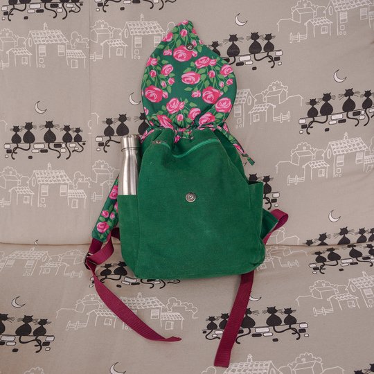 Rucksack "Blatt" in 4 Größen nähen