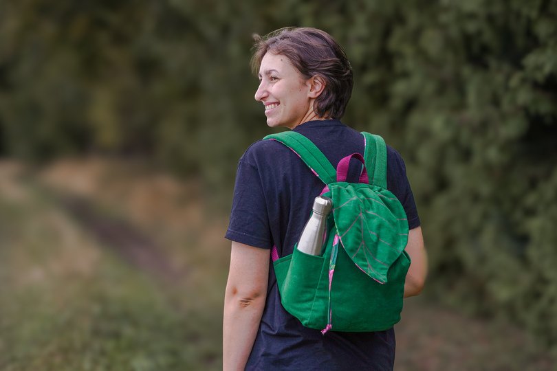 Rucksack "Blatt" in 4 Größen nähen