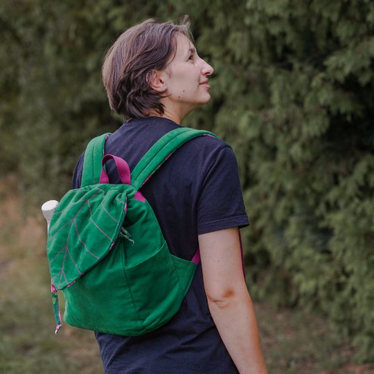 Rucksack "Blatt" in 4 Größen nähen