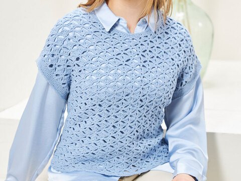 HÄKELPULLUNDER LIGHT SKY, gehäkelt
