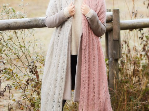 Tuch Muscari mit Lochmuster XXL