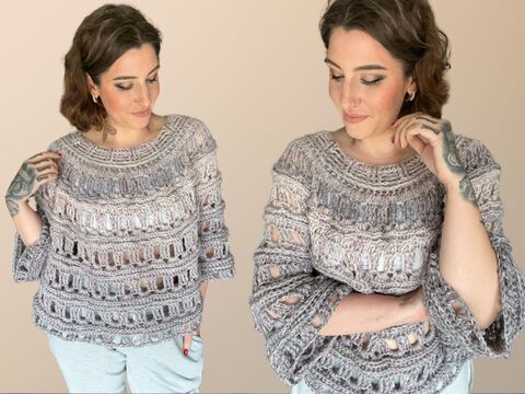 Häkelanleitung Pulli "FLUFFY"