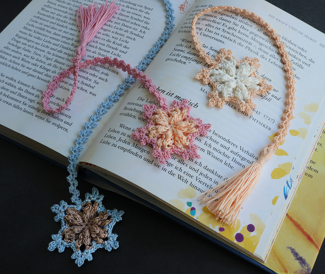 Bookmark, Gift Ribbon "Little Snowflake"