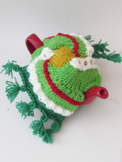 TeaCosyFolk's Winter Scarf Tea Cosy Knitting Pattern