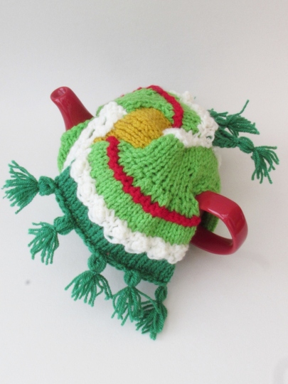 TeaCosyFolk's Winter Scarf Tea Cosy Knitting Pattern