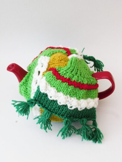 TeaCosyFolk's Winter Scarf Tea Cosy Knitting Pattern