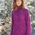 Pulli mit Rautenmuster in Violett