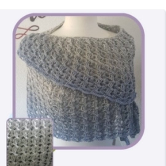 Häkelanleitung "TUCH in HALBMONDFORM"  Fortgeschrittene