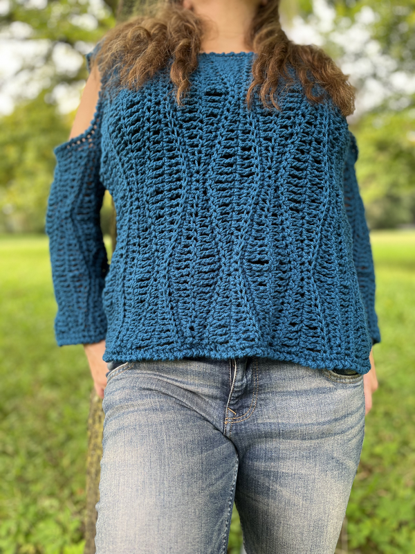 Häkelanleitung Cold-Shoulder Pullover - Bild 2