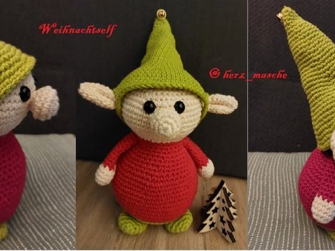 Weihnachtself Weihnachtswichtel Weihnachtshelfer ca. 20cm hoch