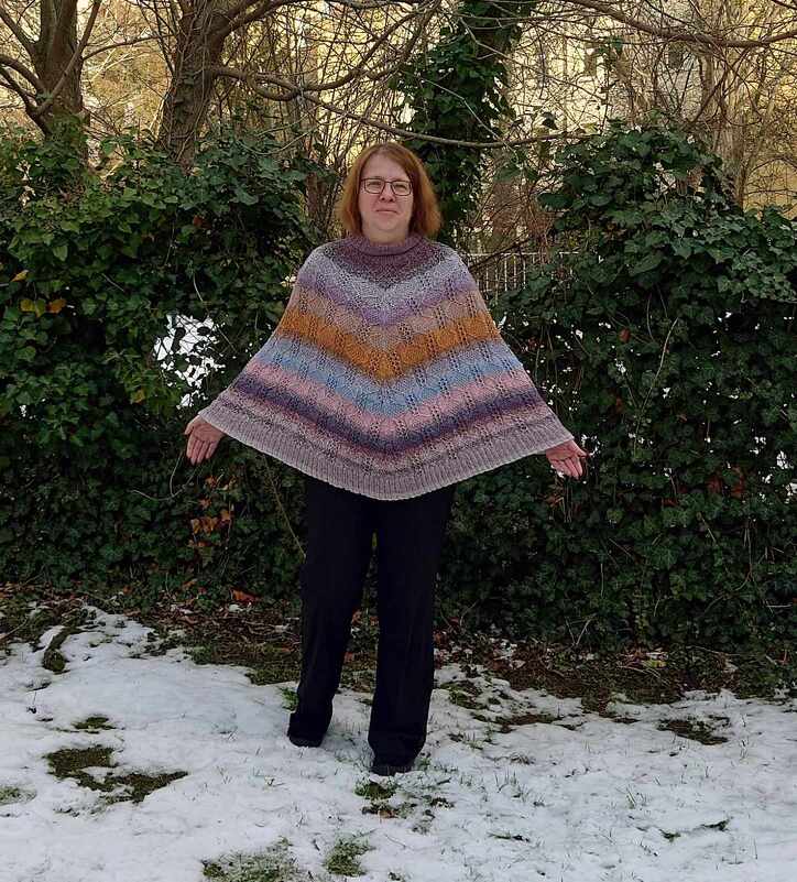 Toller Poncho "Zauber-Rauten", Größe XS bis 5XL und größer - Bild 18