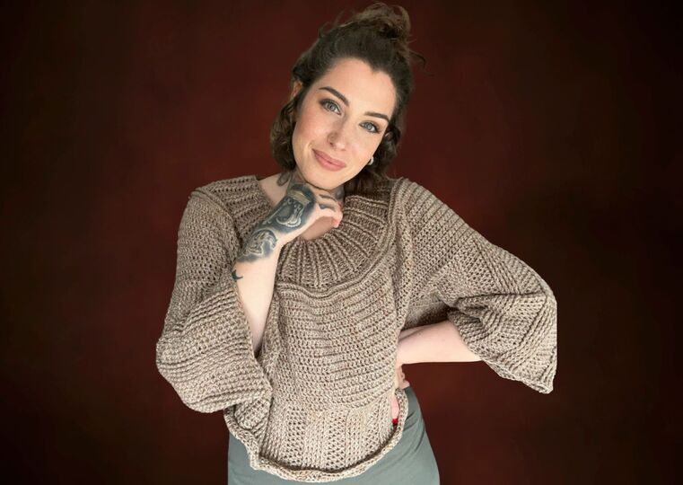 Häkelanleitung Pullover "KAFFEEBÖHNCHEN"