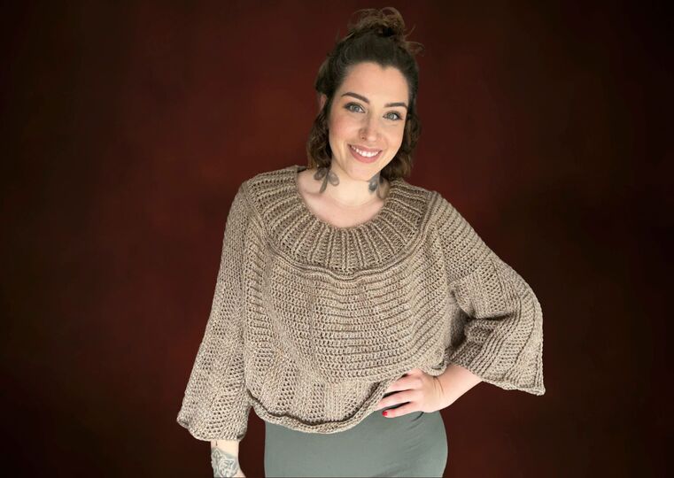 Häkelanleitung Pullover "KAFFEEBÖHNCHEN"