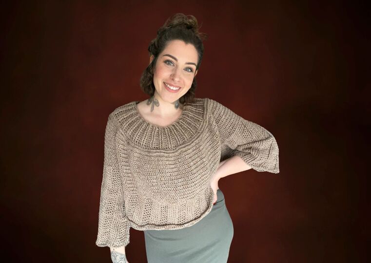 Häkelanleitung Pullover "KAFFEEBÖHNCHEN"