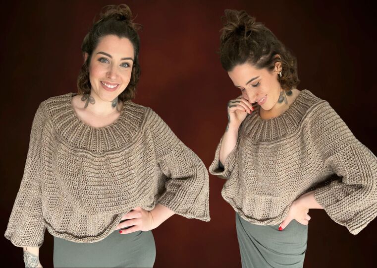 Häkelanleitung Pullover "KAFFEEBÖHNCHEN"