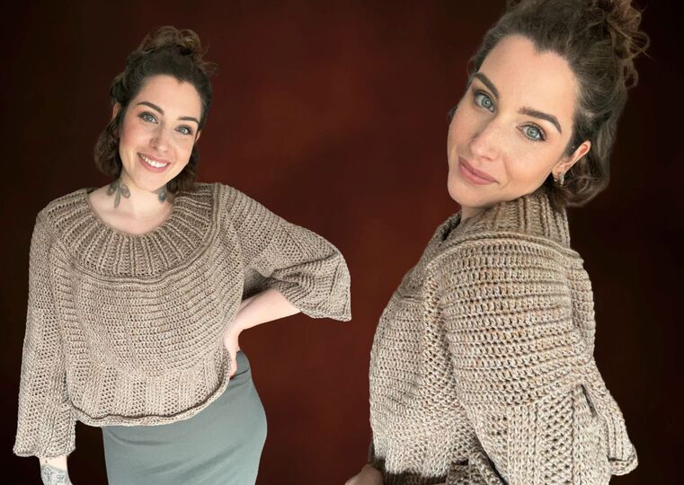 Häkelanleitung Pullover "KAFFEEBÖHNCHEN"