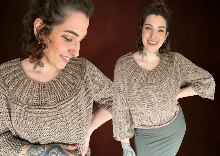 Häkelanleitung Pullover "KAFFEEBÖHNCHEN"