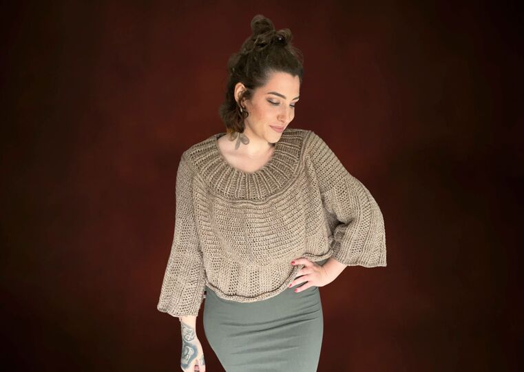 Häkelanleitung Pullover "KAFFEEBÖHNCHEN"