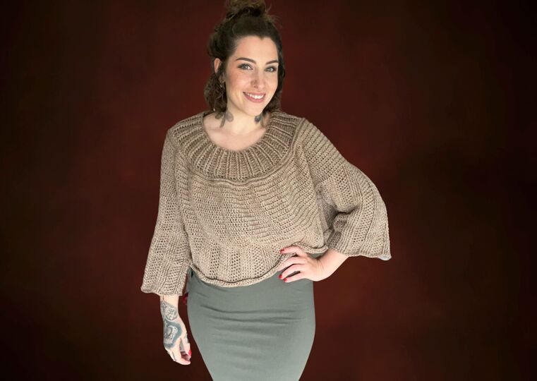 Häkelanleitung Pullover "KAFFEEBÖHNCHEN"