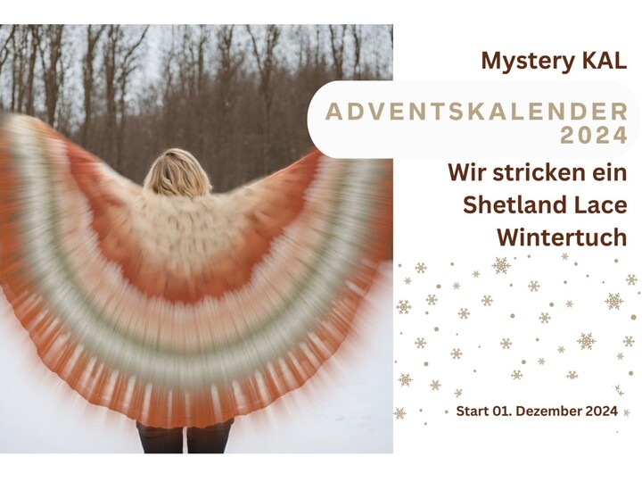 Adventskalender 2024 Mystery KAL "Wintertuch" stricken