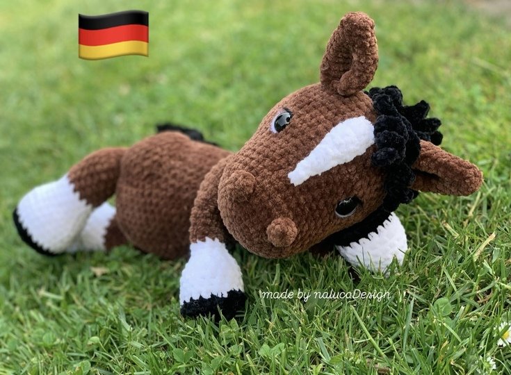 PDF Anleitung Deutsch Pferd häkeln Amigurumi