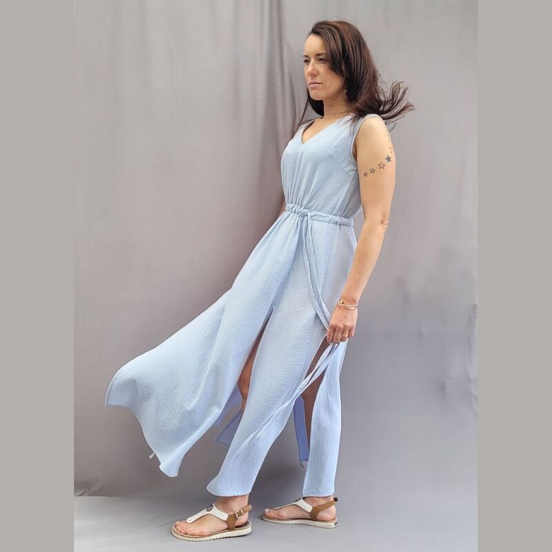 Schnittmuster, Sommerkleid, Gr. 34 - 50, langes Kleid, ärmellos, ohne Ärmel - Bild 4