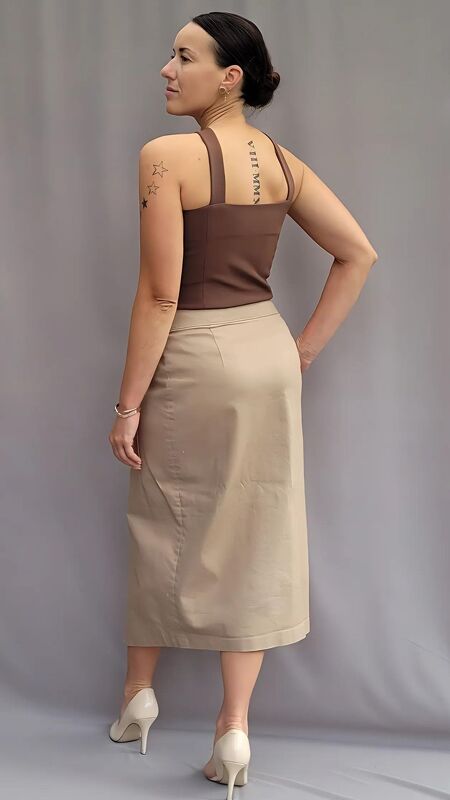 Top 313, Schnittmuster A4 / A0, Größe 34 - 50, rückenfrei, Trägertop - Bild 6