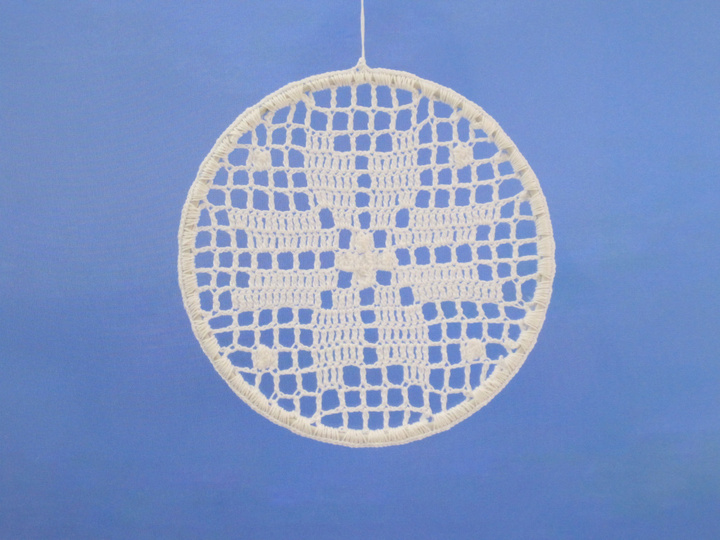 Fensterbilder Kerze und Stern häkeln – Filethäkeln - Anleitung