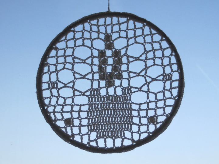 Fensterbilder Kerze und Stern häkeln – Filethäkeln - Anleitung