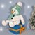 Schneemann Snowball mit Geschenkebox