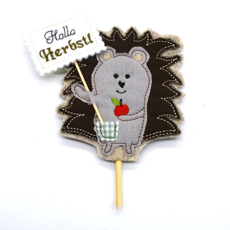 Stickdatei ITH Igel hallo Herbst SET - Bild 5
