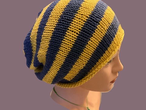 Strickanleitung Longbeanie für Damen und Herren - individuelle Länge