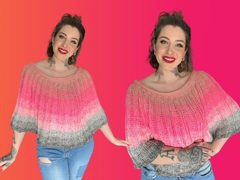 Häkelanleitung Poncho "NEONQUEEN"