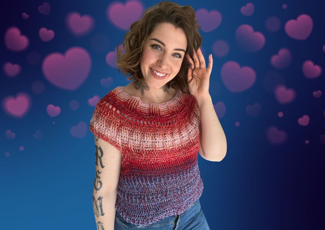 Häkelanleitung Tshirt "VALENTINS-JEANS" - Bild 2