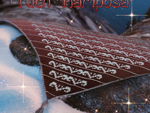 Häkelanleitung Mosaik-Overlay-Tuch "Mariposa"