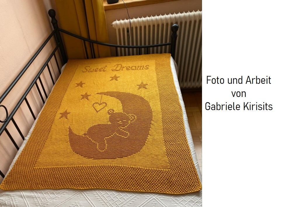 Strickanleitung Baby- / Kinderdecke "Sweet Dreams" - einfach