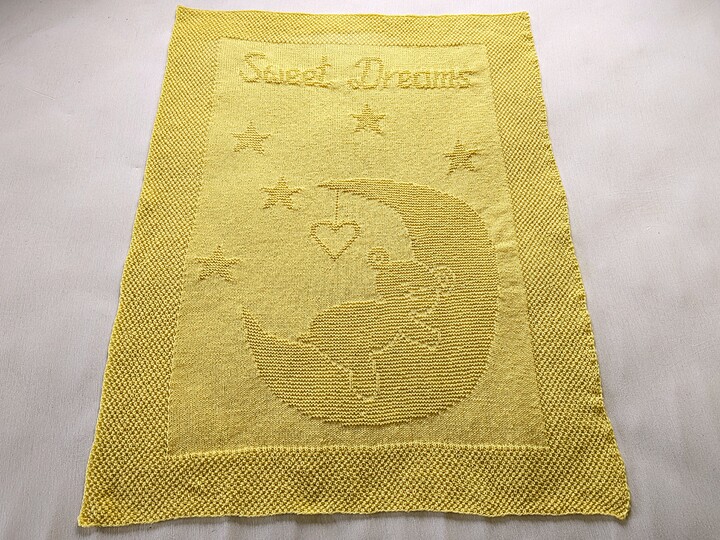 Strickanleitung Babydecke / Kinderdecke "Sweet Dreams" - einfach
