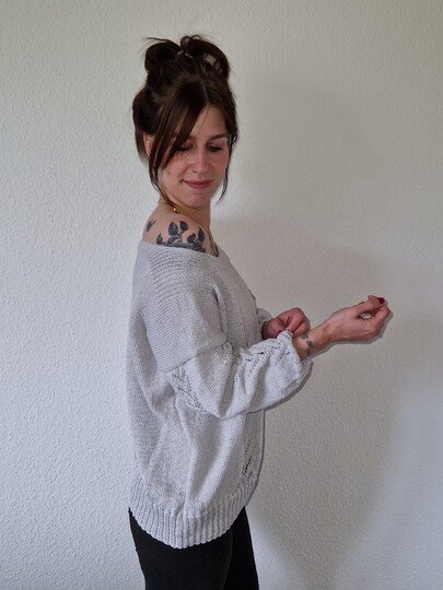 242 Strickanleitung Pullover lässiges Teilchen